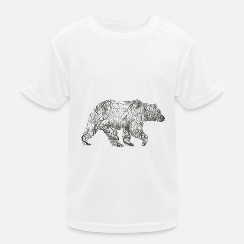 Bear from trees! Kids Functional T-Shirt