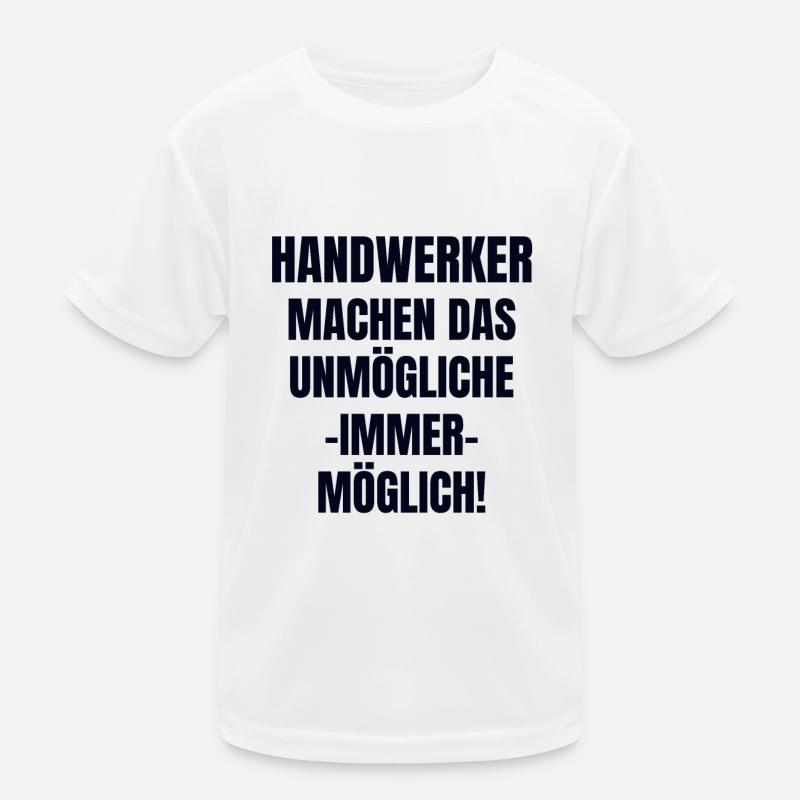 Handwerker Kinder Funktions-T-Shirt