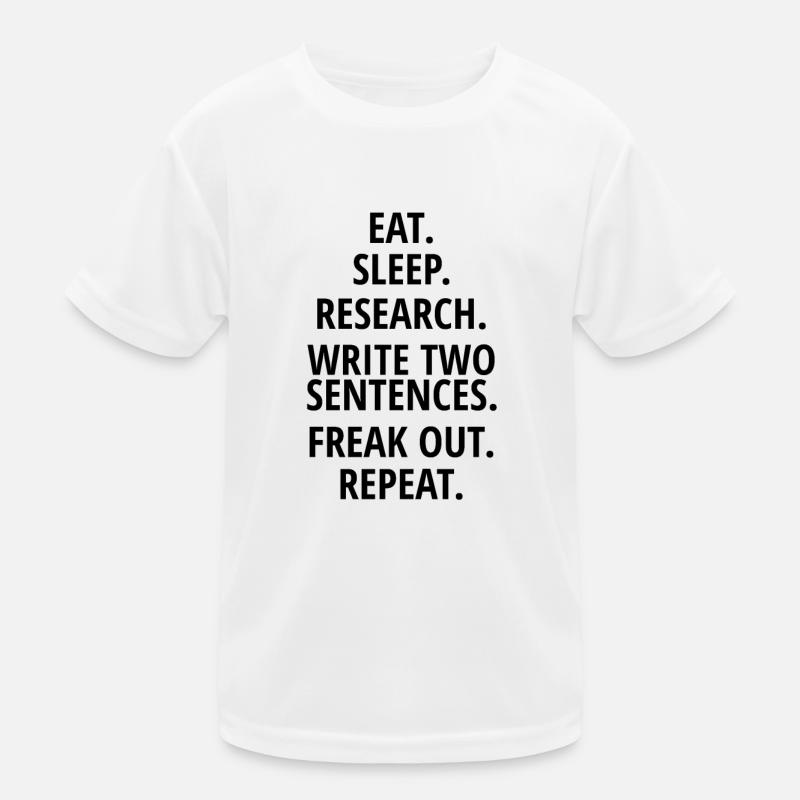 Dissertation writing PhD thesis PhD student Kids Functional T-Shirt