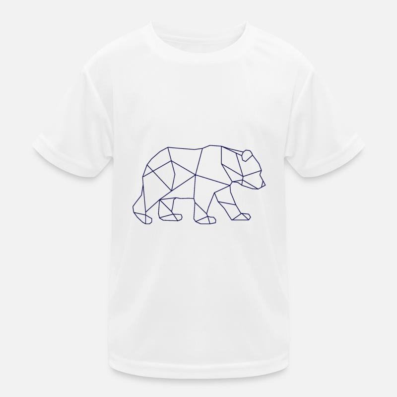 Bär Eisbär - Kinder Funktions-T-Shirt - Weiß
