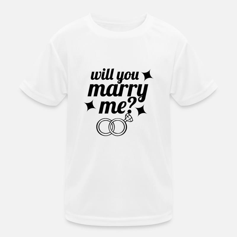 Marriage proposal engagement | Request wedding proposal Kids Functional T-Shirt