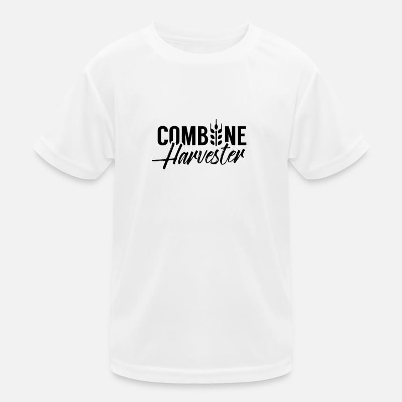 Moissonneuses-batteuses chauffeur moisson machine agricole moissonneuse-batteuse T-shirt sport Enfant