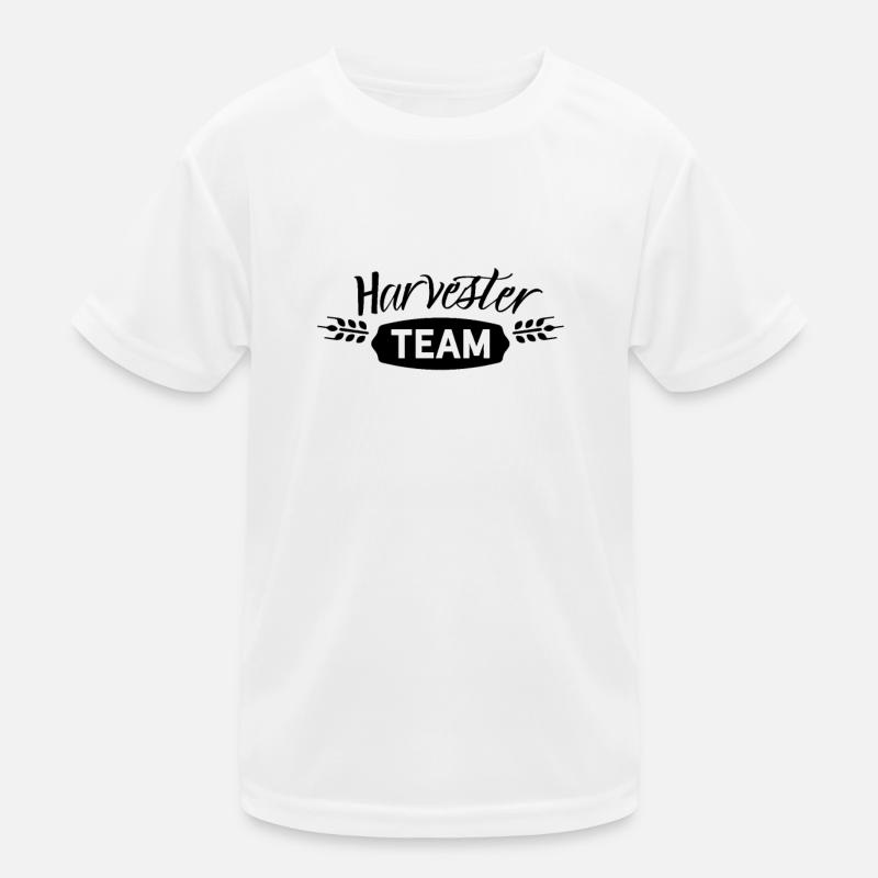 Moissonneuse-batteuse équipe machine agricole conducteur moissonneuse-batteuse T-shirt sport Enfant