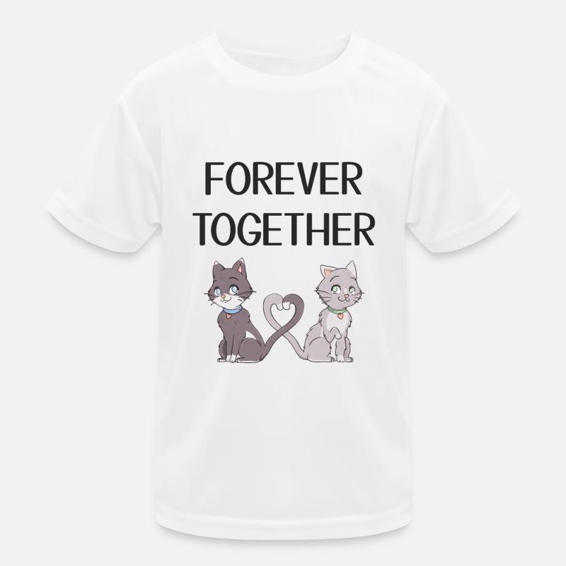 verliebte Katzen Kinder Funktions-T-Shirt