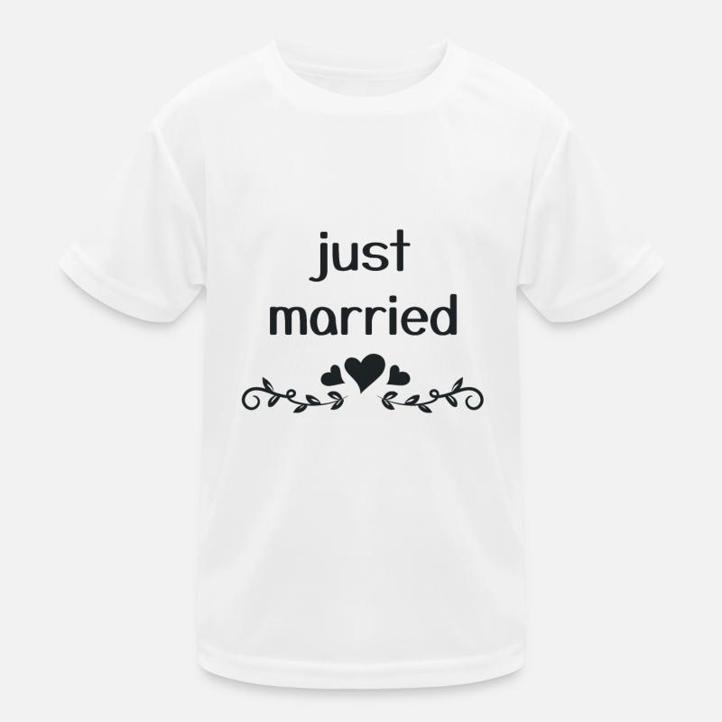 just married Kids Functional T-Shirt