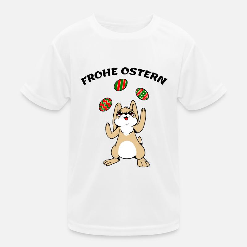 FROHE OSTERN Kinder Funktions-T-Shirt