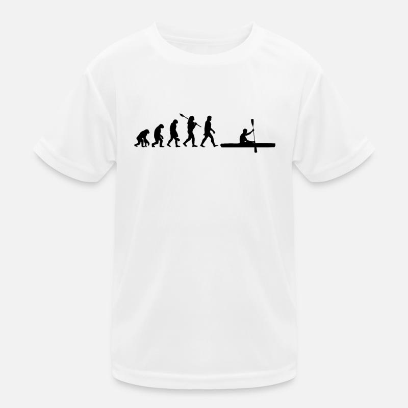 Rudern Ruderer Ruderboot Evolution Kinder Funktions-T-Shirt