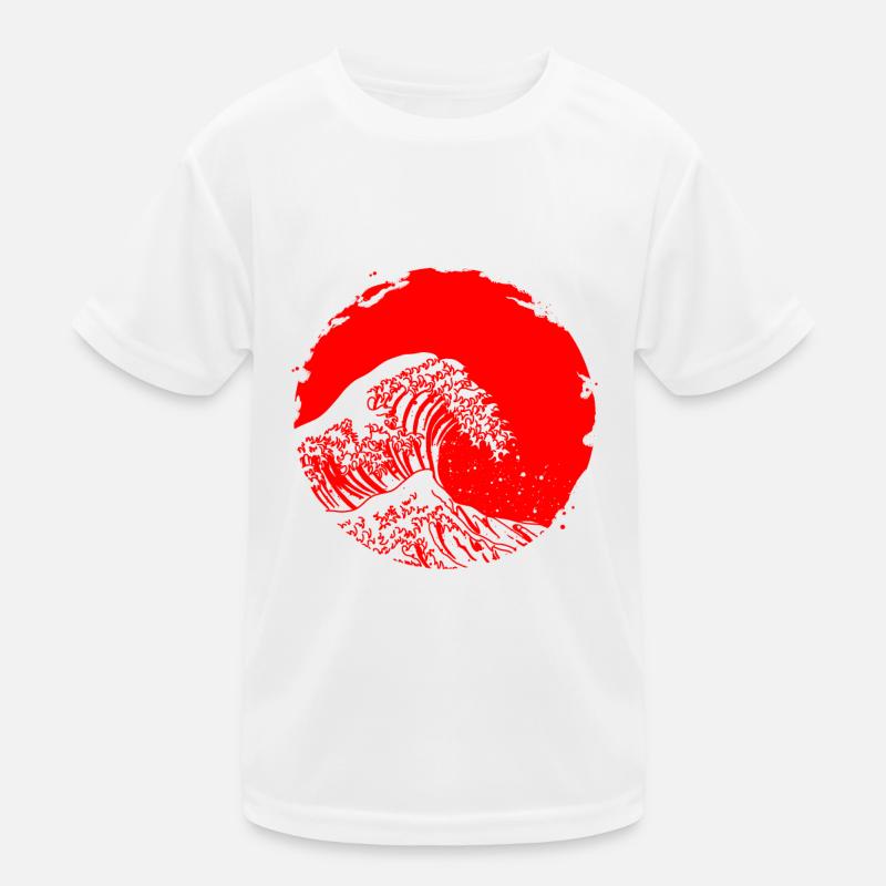 Art japonais le grand cadeau de conception de vague T-shirt sport Enfant