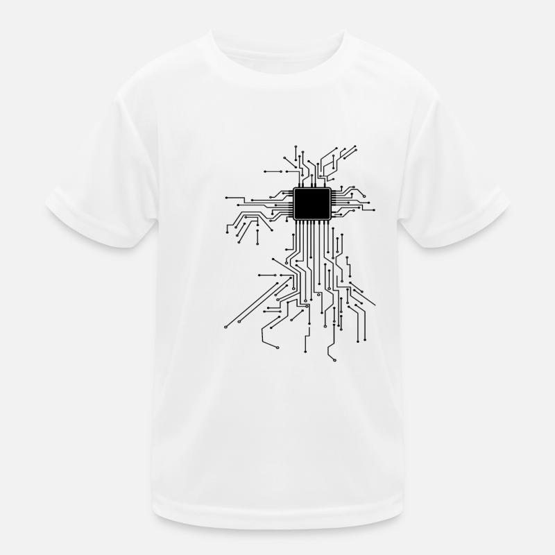 CPU Technik Nerd Computerchip Programmierer Kinder Funktions-T-Shirt