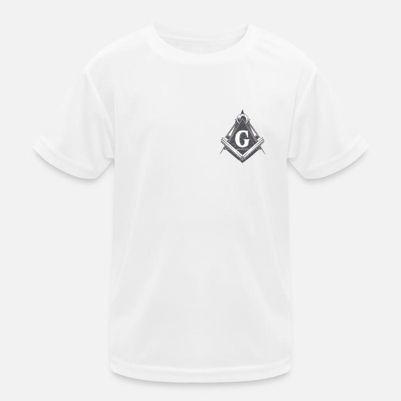 Freemasonry Symbol Pocket Shirt Mason Kids Functional T-Shirt