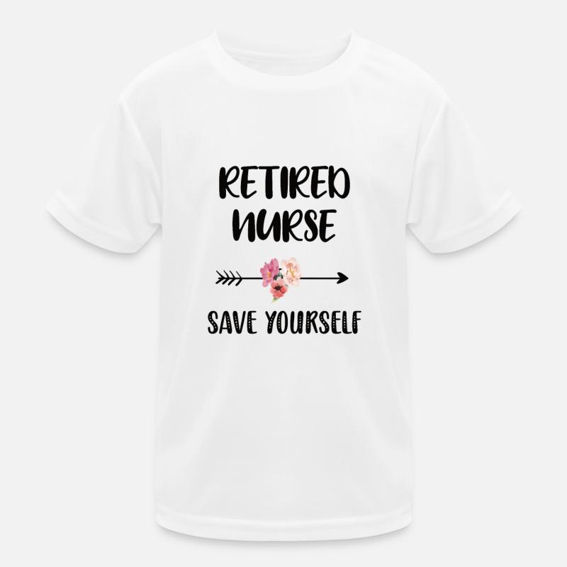 Pensionierte Krankenschwester Ruhestandsgeschenk Kinder Funktions-T-Shirt