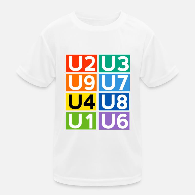 Berliner U-Bahn Kinder Funktions-T-Shirt
