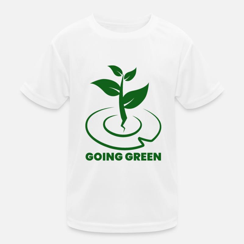 Going Green - nature environment ecology Kids Functional T-Shirt