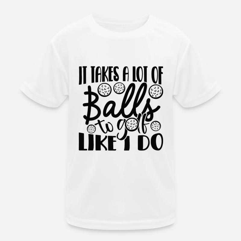 Golf Golf golf golf golfeurs - T-shirt sport Enfant - blanc