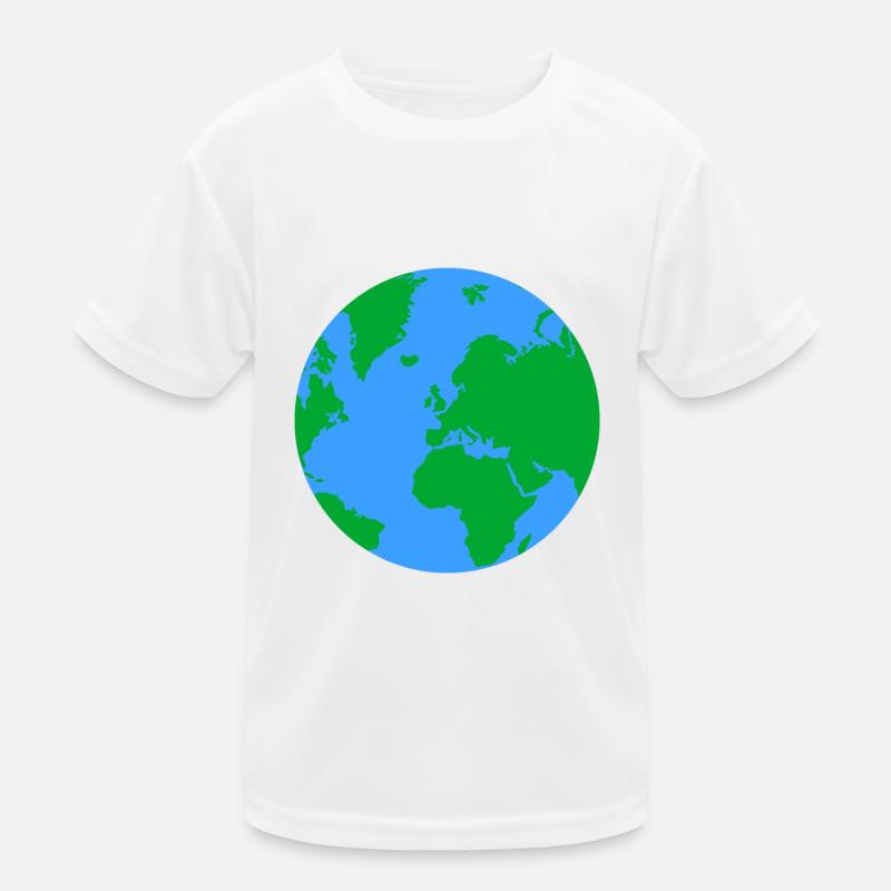 Planet Erde Kinder Funktions-T-Shirt