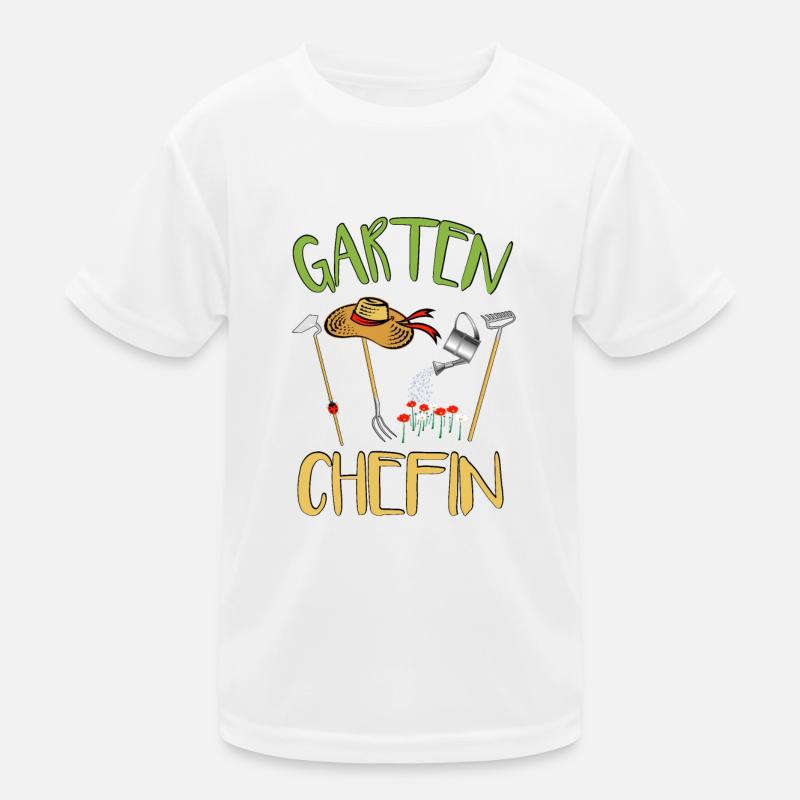 Garten Chefin Kinder Funktions-T-Shirt