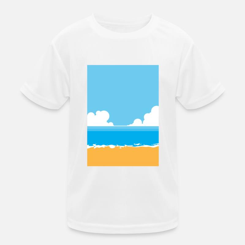 Strand Kinder Funktions-T-Shirt