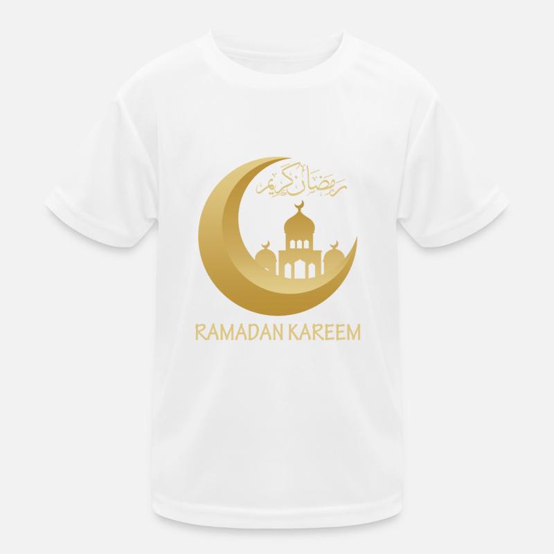 Arabischer Text Ramadan Kareem Mubarak Muslim Kinder Funktions-T-Shirt