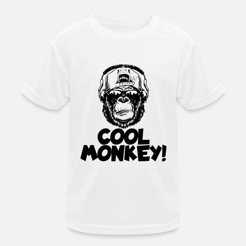 Monkey Punk - Kids Functional T-Shirt - white