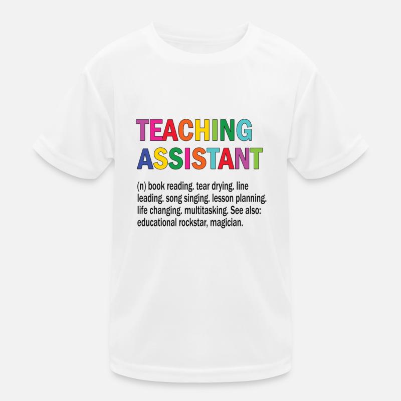 Lehrassistent Hilfslehrer Pädagogischer Assistent Kinder Funktions-T-Shirt