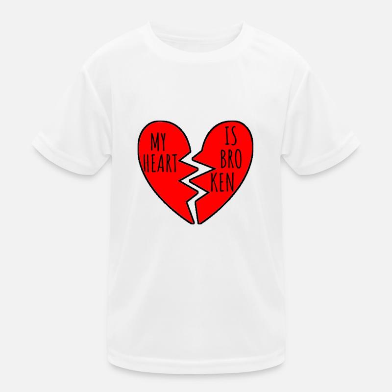 broken heart Kids Functional T-Shirt