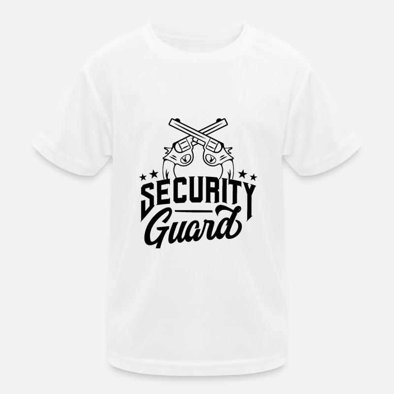 Security Officer Security Security Security Guard Kids Functional T-Shirt