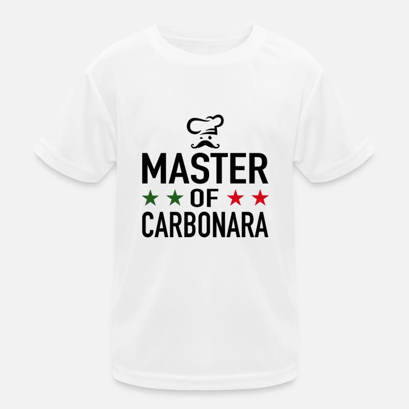 Spaghetti Carbonara Chef Maître De Carbonara T-shirt sport Enfant