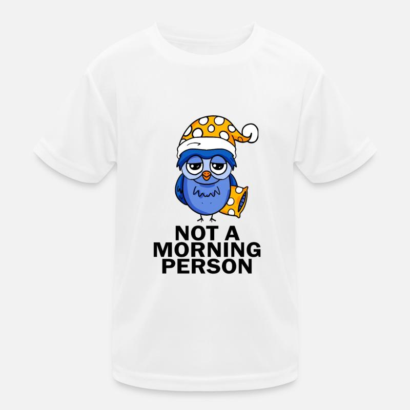 Early riser owl sleeping Kids Functional T-Shirt