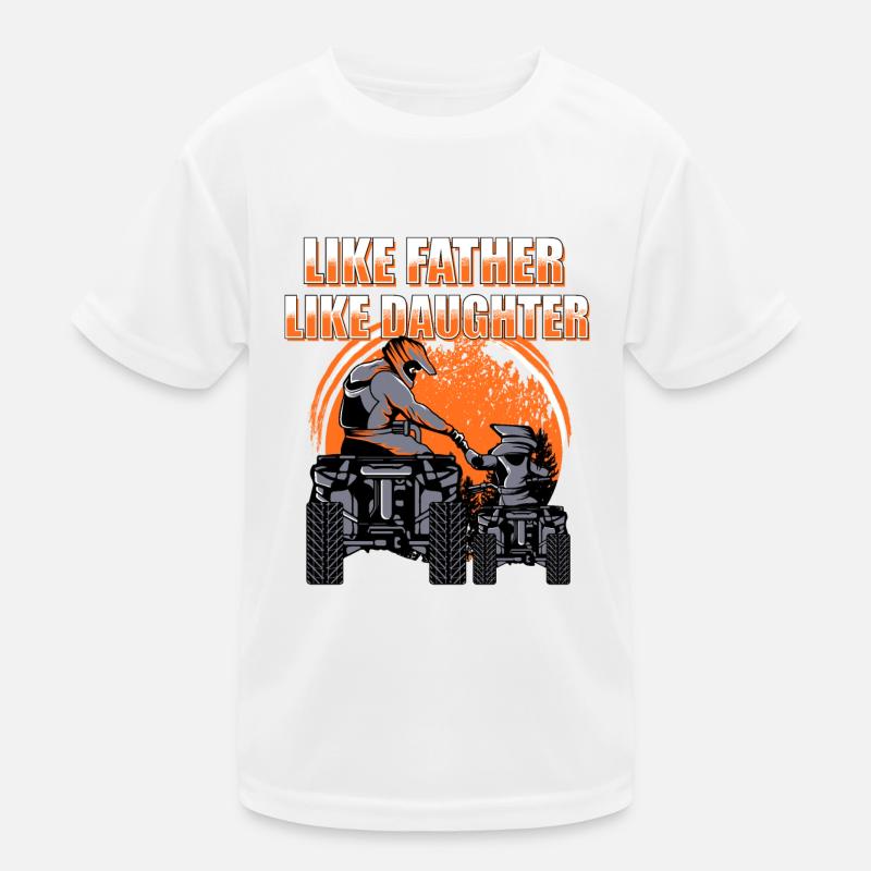 Quad father daughter Kids Functional T-Shirt