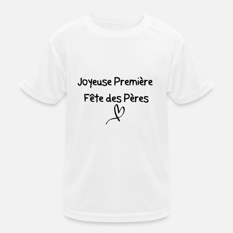 Joyeuse première fête des pères T-shirt sport Enfant