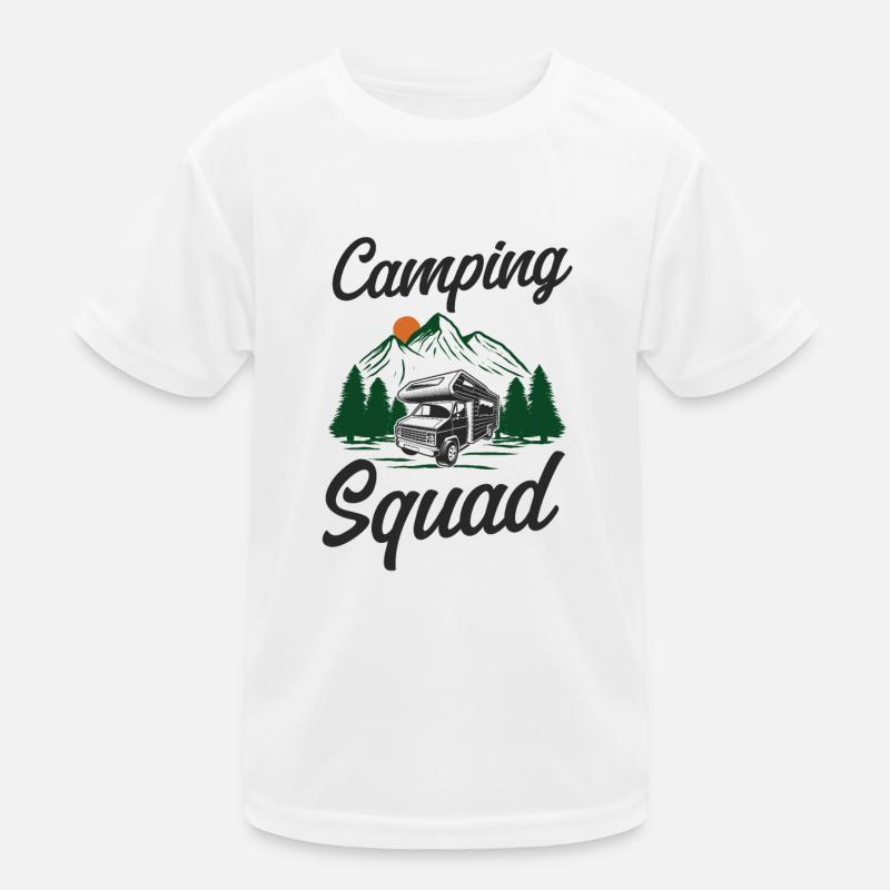 Camping Squad Motorhome T-shirt sport Enfant