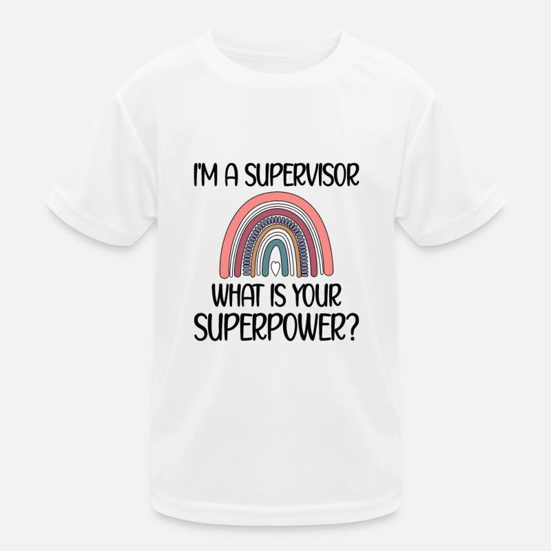 Supervisor Appreciation Supervisor Head Kids Functional T-Shirt