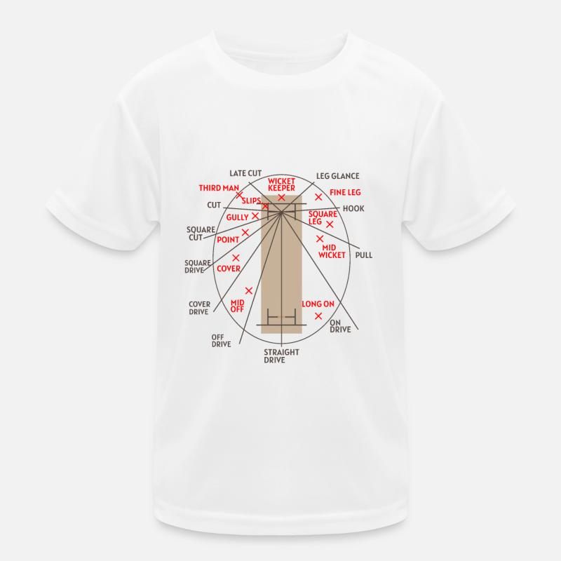 Conception de match de cricket pour les joueurs de cricket et Cricke T-shirt sport Enfant
