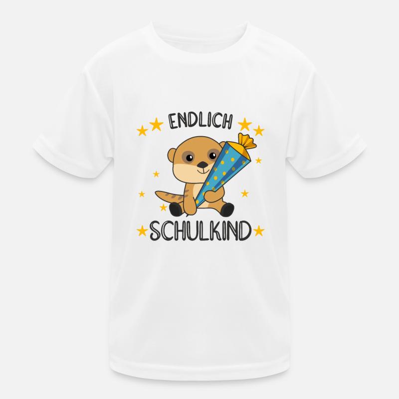 Erdmännchen Schule Einschulung Kita 2021 Schulkind Kinder Funktions-T-Shirt