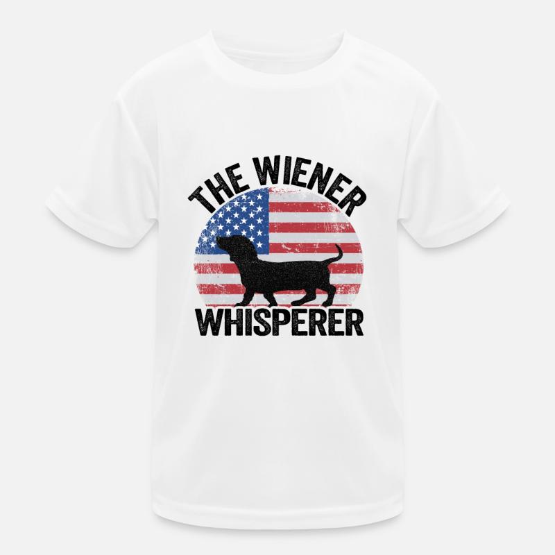 Dackel Flüsterer Teckel Besitzer Dachshund Kinder Funktions-T-Shirt