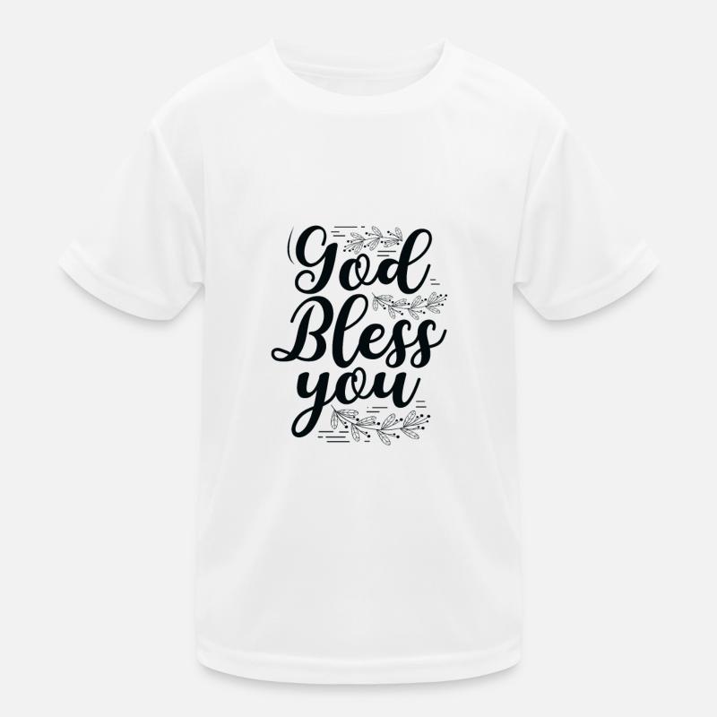 Christian Gift God Bless You Christianity Gifts Kids Functional T-Shirt