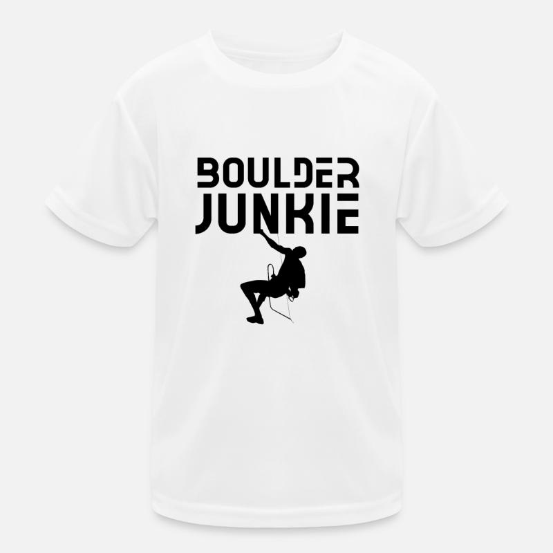 Boulder Junkie Bouldern Bouldererin Boulderer T-shirt sport Enfant