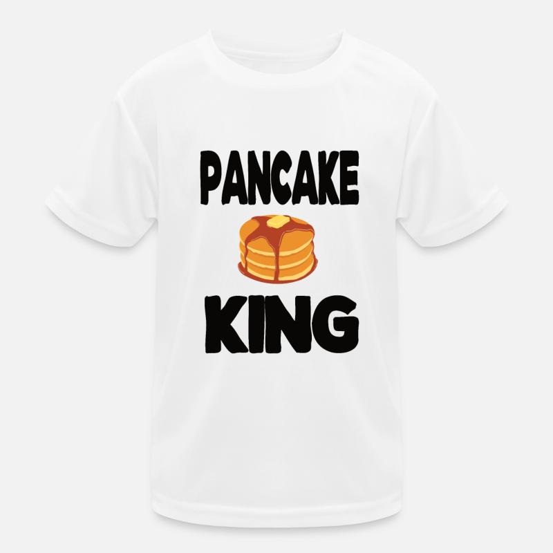 Pancake King Egg Cake Baker Pancakes Kids Functional T-Shirt