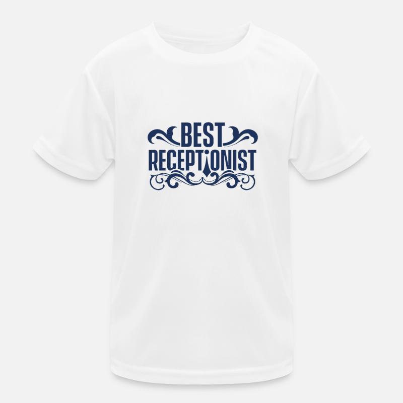 Best Receptionist Hotel Reception Reception Kids Functional T-Shirt