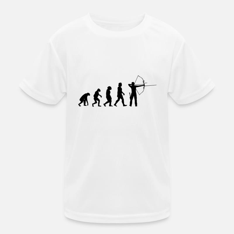 Bogenschütze Evolution Bogenschießen Pfeil Bogen Kinder Funktions-T-Shirt