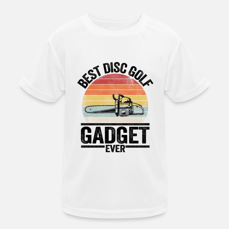 Disc Golf Gadget Vintage Disc Golfer Spruch Kinder Funktions-T-Shirt