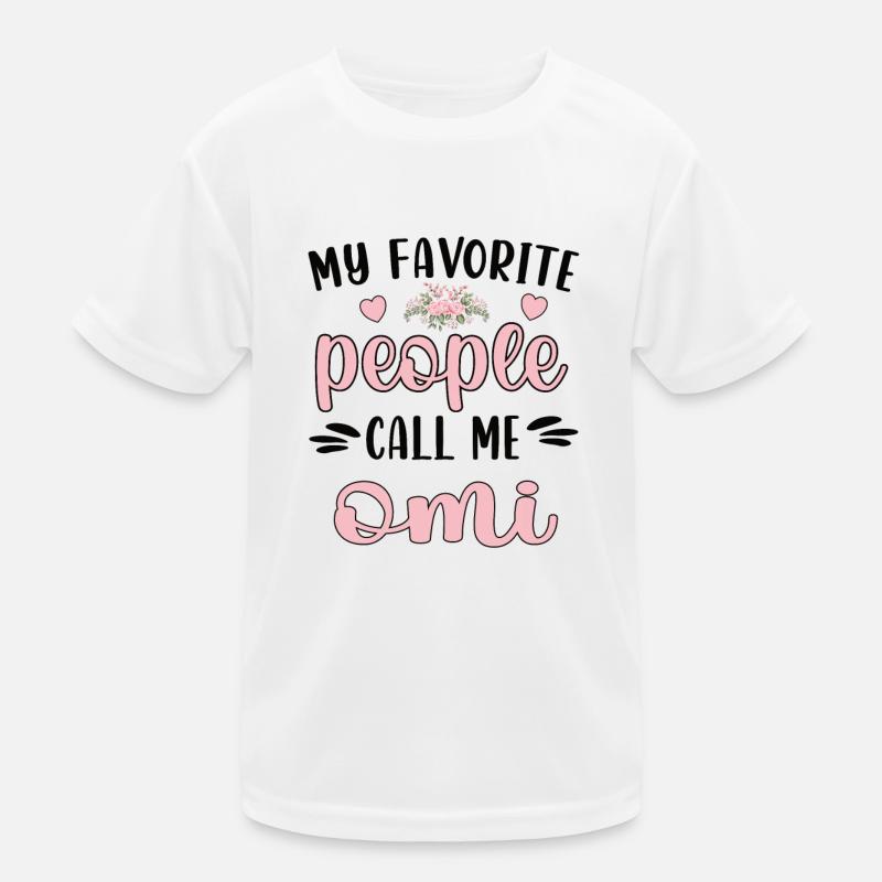 Omi Oma Wertschätzung Muttertag Omi Großmutter - Kinder Funktions-T-Shirt - Weiß