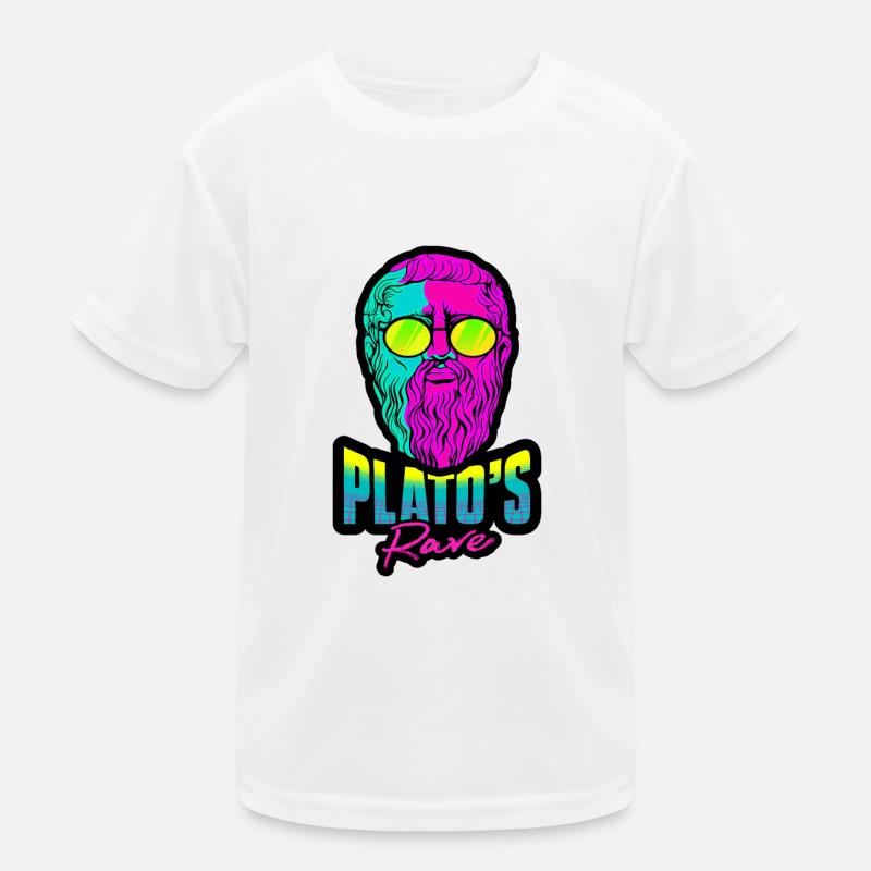 Philosophy Plato Philosophy Student Raver Kids Functional T-Shirt