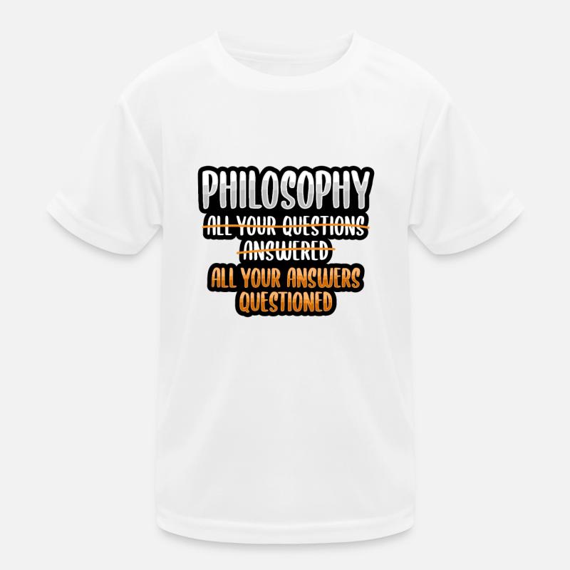 Camicia di filosofia per studente di filosofia Maglietta sportiva per bambini