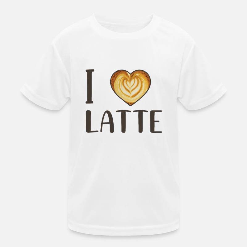 Latte Macchiato Geschenk Kinder Funktions-T-Shirt