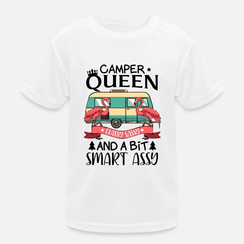 Camping Camper Kinder Funktions-T-Shirt