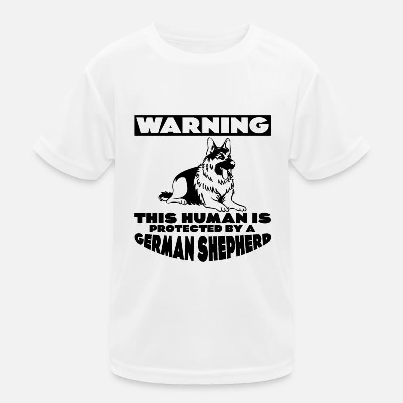 This Human Is Protected By A German Shepherd 3 Kinder Funktions-T-Shirt