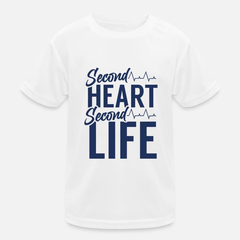 Second Heart Second Life Heart Transplant Surgery Kids Functional T-Shirt
