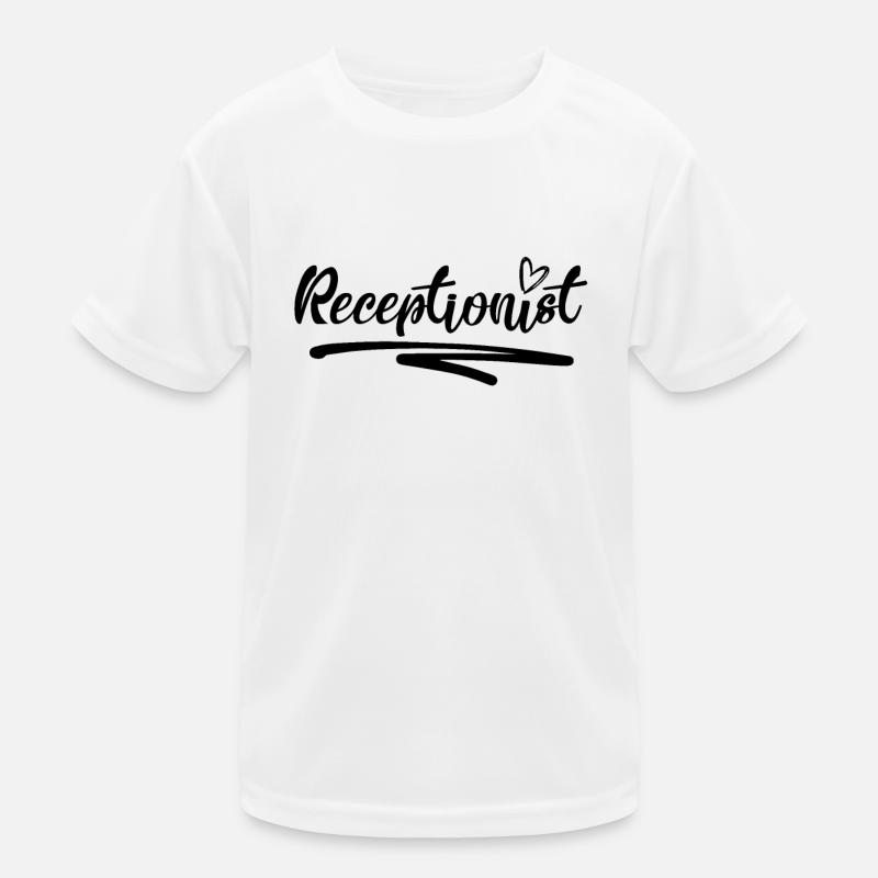 Receptionist Receptionist Reception Kids Functional T-Shirt