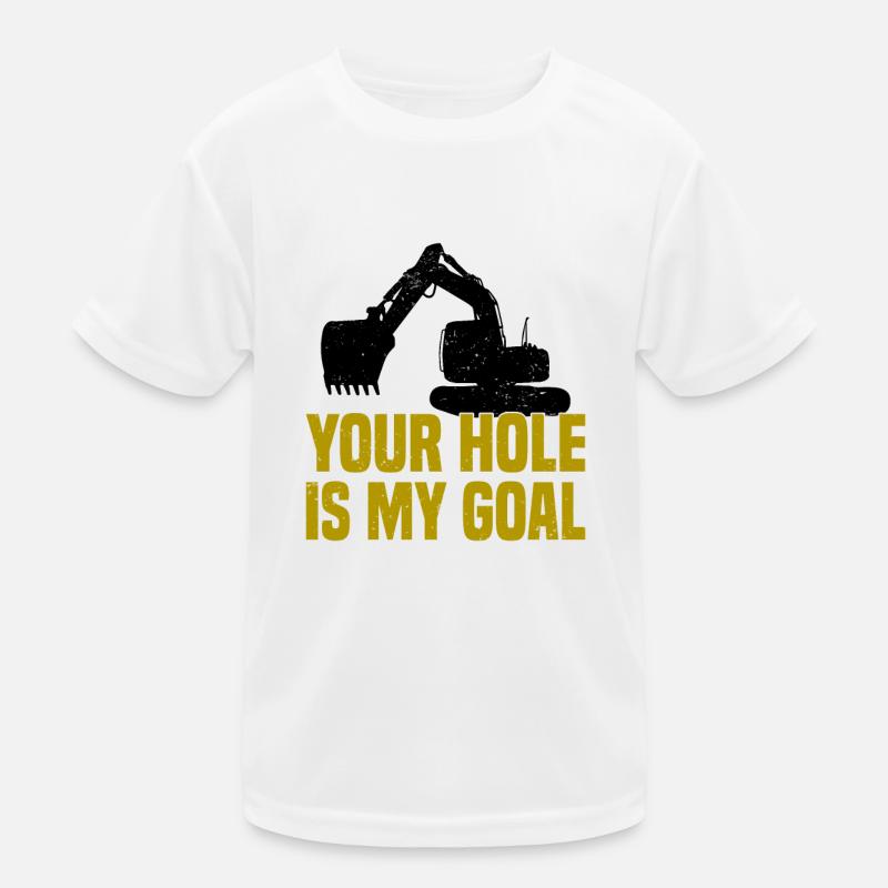 Crawler Excavator Excavator Sorry Construction Machine Kids Functional T-Shirt